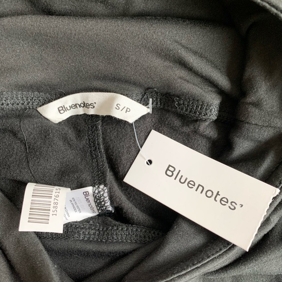 fleece lined black leggings from aeropostale/blue notes. size small. - Picture 3 of 3